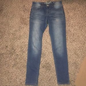Blue jean jeggings
